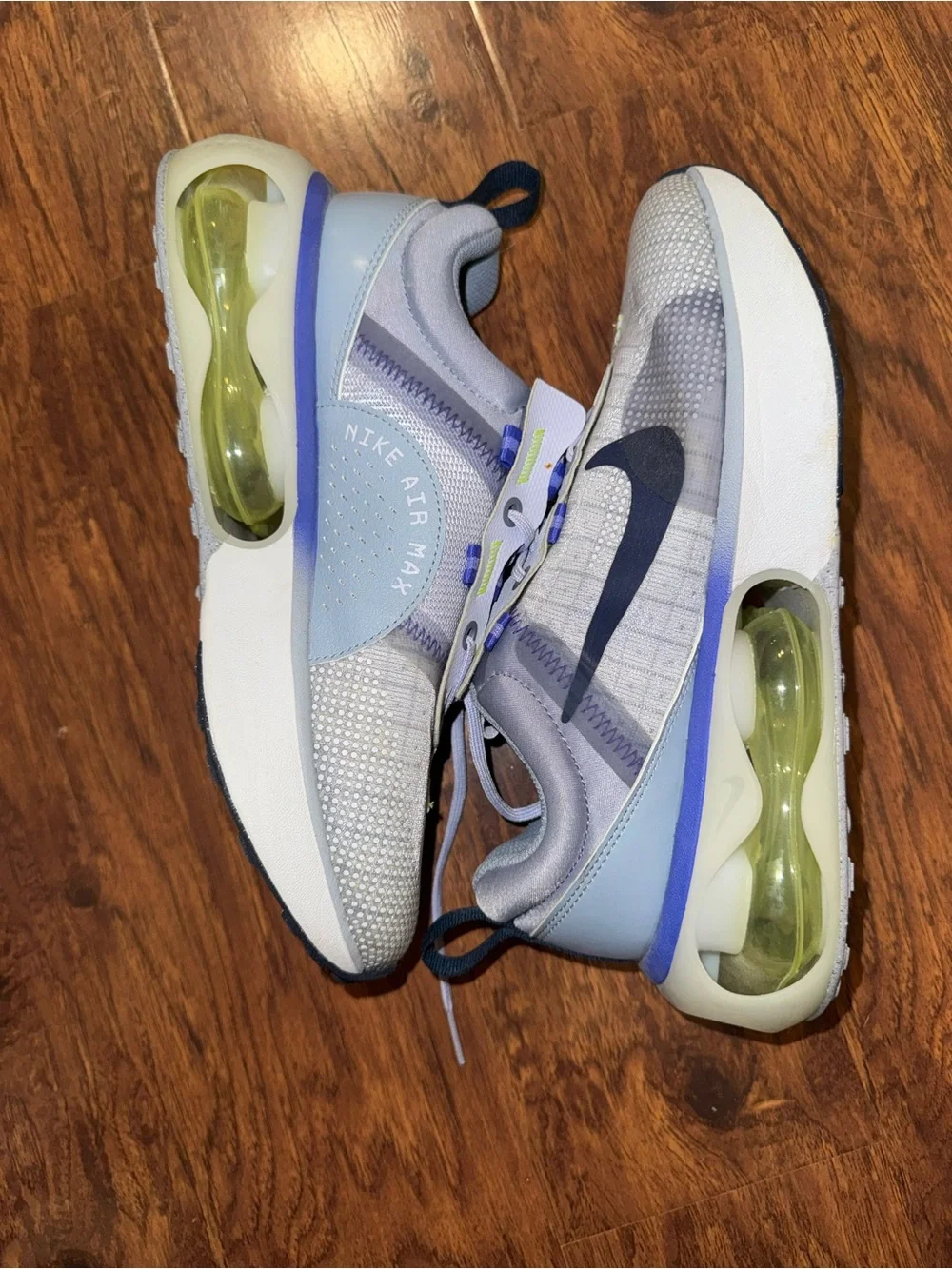 Nike Kids Gray & Navy Sneakers with Purple Accents